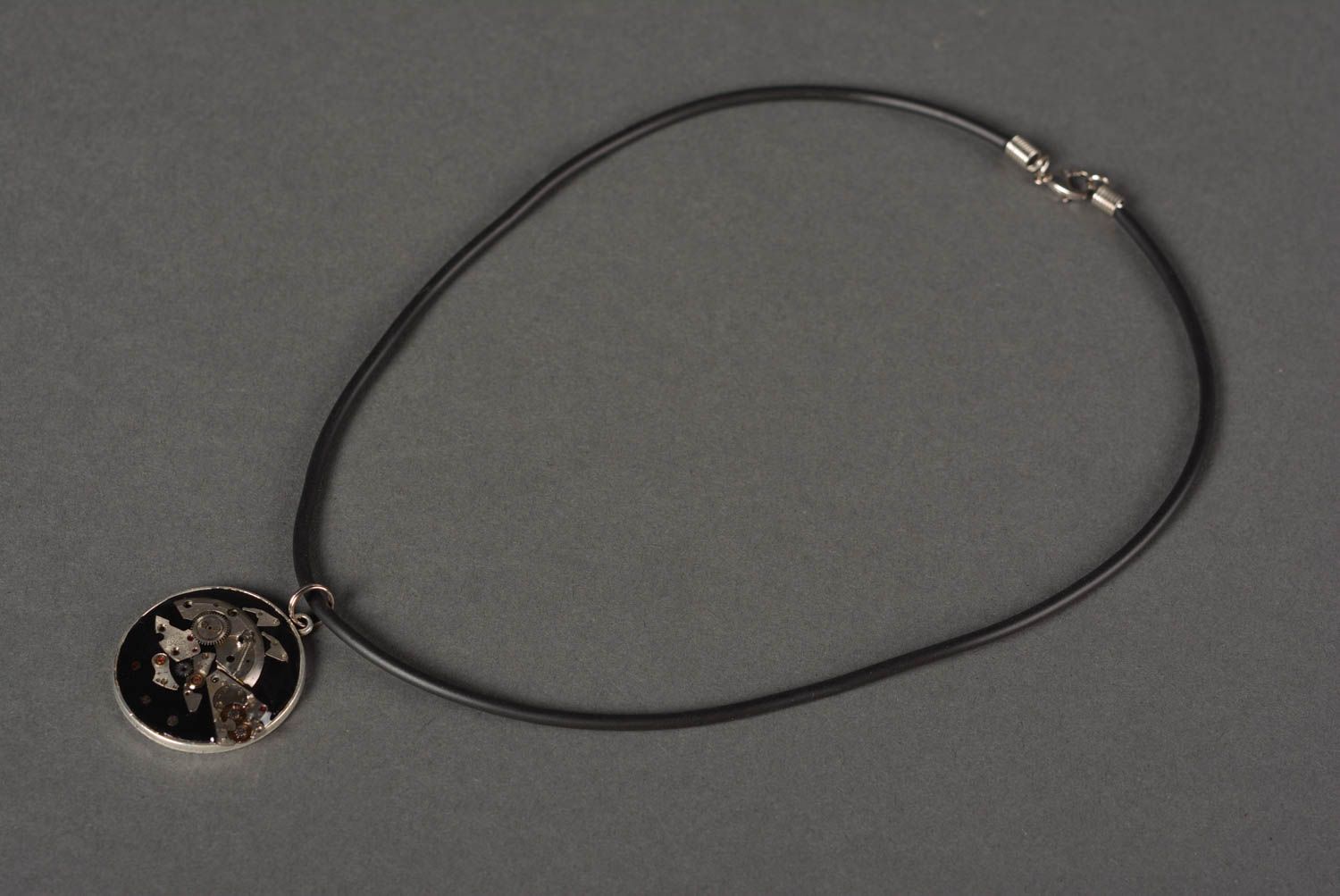 Unusual handmade metal pendant stylish neck accessories for girls gift ideas photo 4