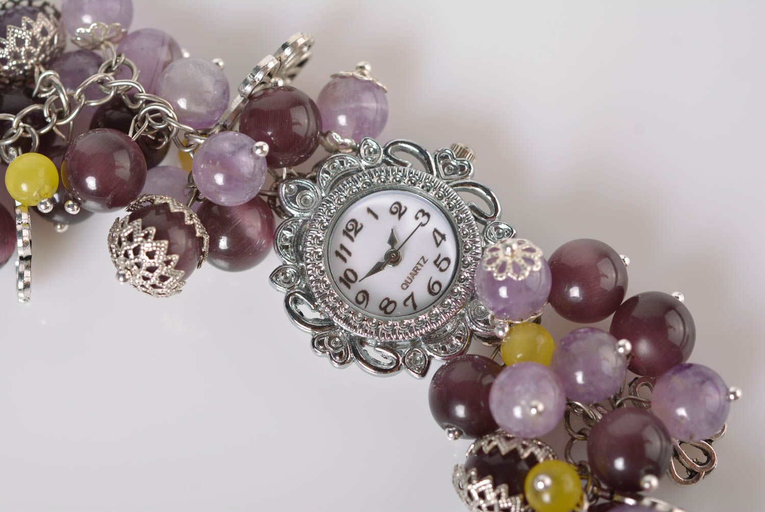Women watch handmade beaded watch stylish accessories fashion bracelet photo 5