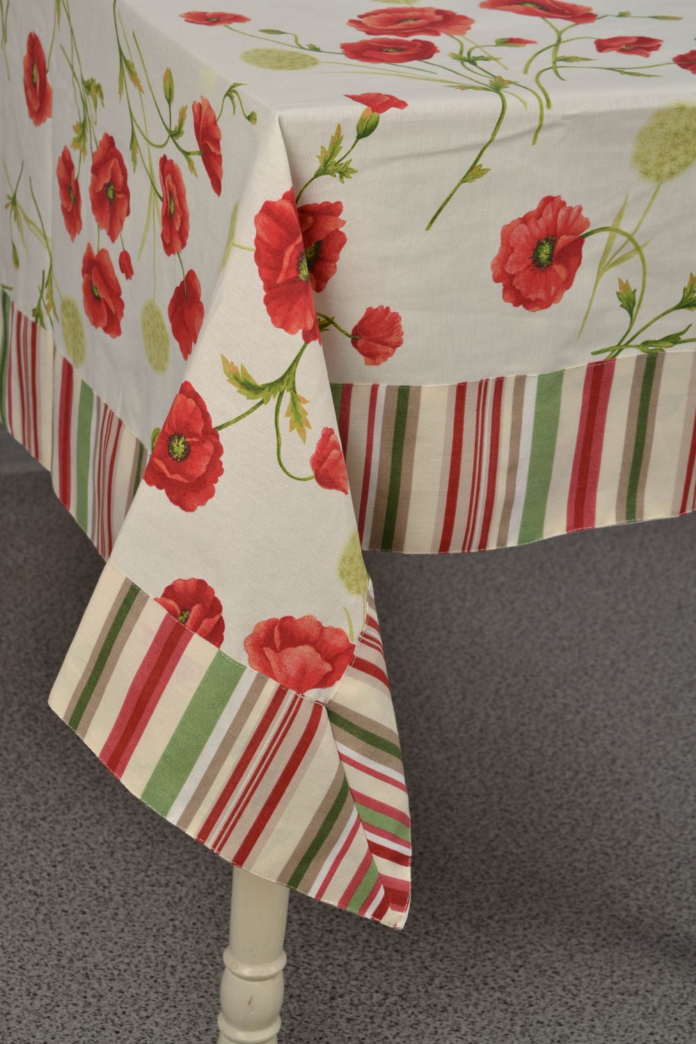 Mantel de tela de algodón para mesa rectangular Primavera foto 3