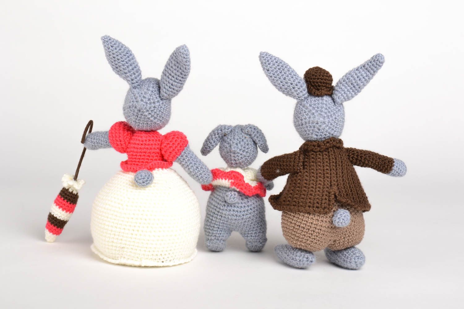 Cute toys handmade knitted toy soft toy 3 pieces best toys for kids small gifts photo 4