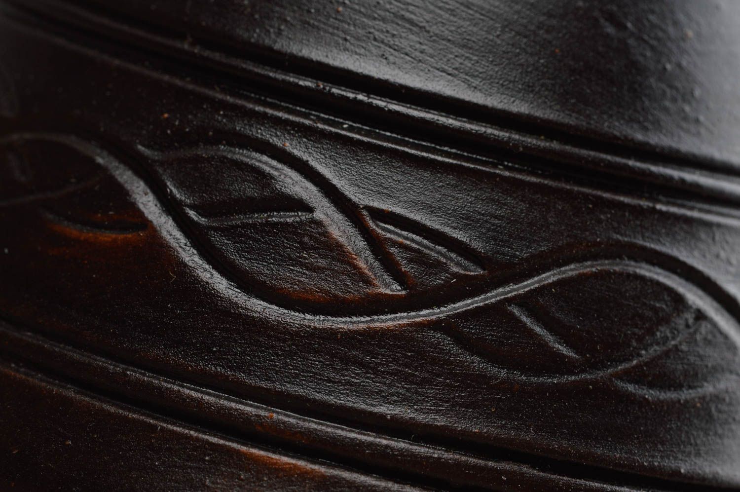 Candelero de barro hecho a mano portavelas original decoración de interior foto 5