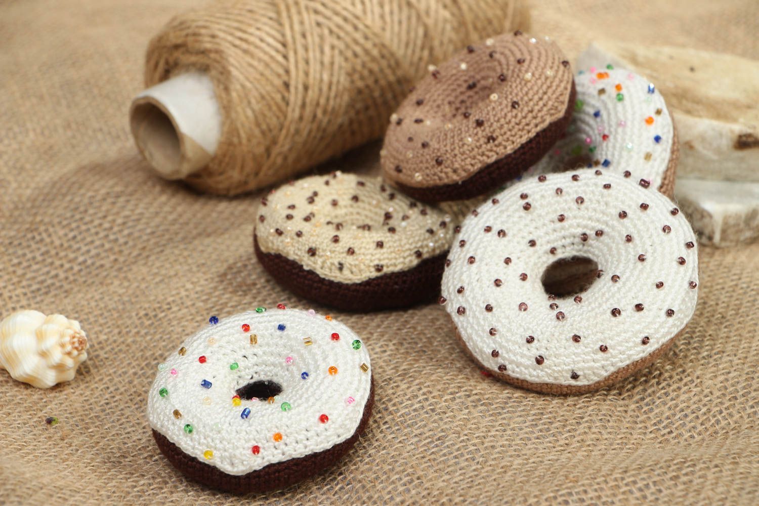 Soft crochet toy Donut photo 5