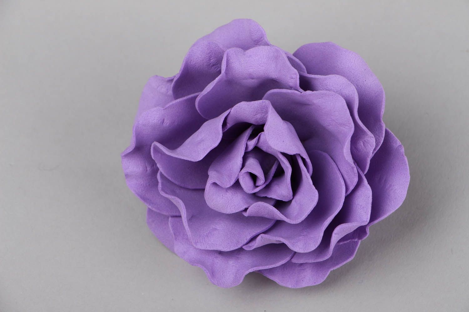 Заколка для волос Фиолетовая роза фото 1