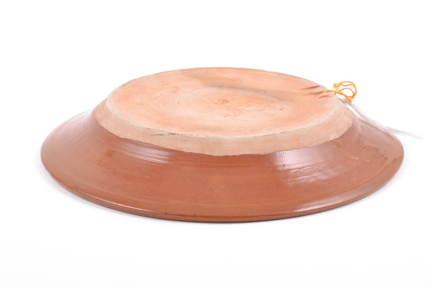 Настенная декоративная тарелка расписная глиняная красивая цветная ручной работы фото 5