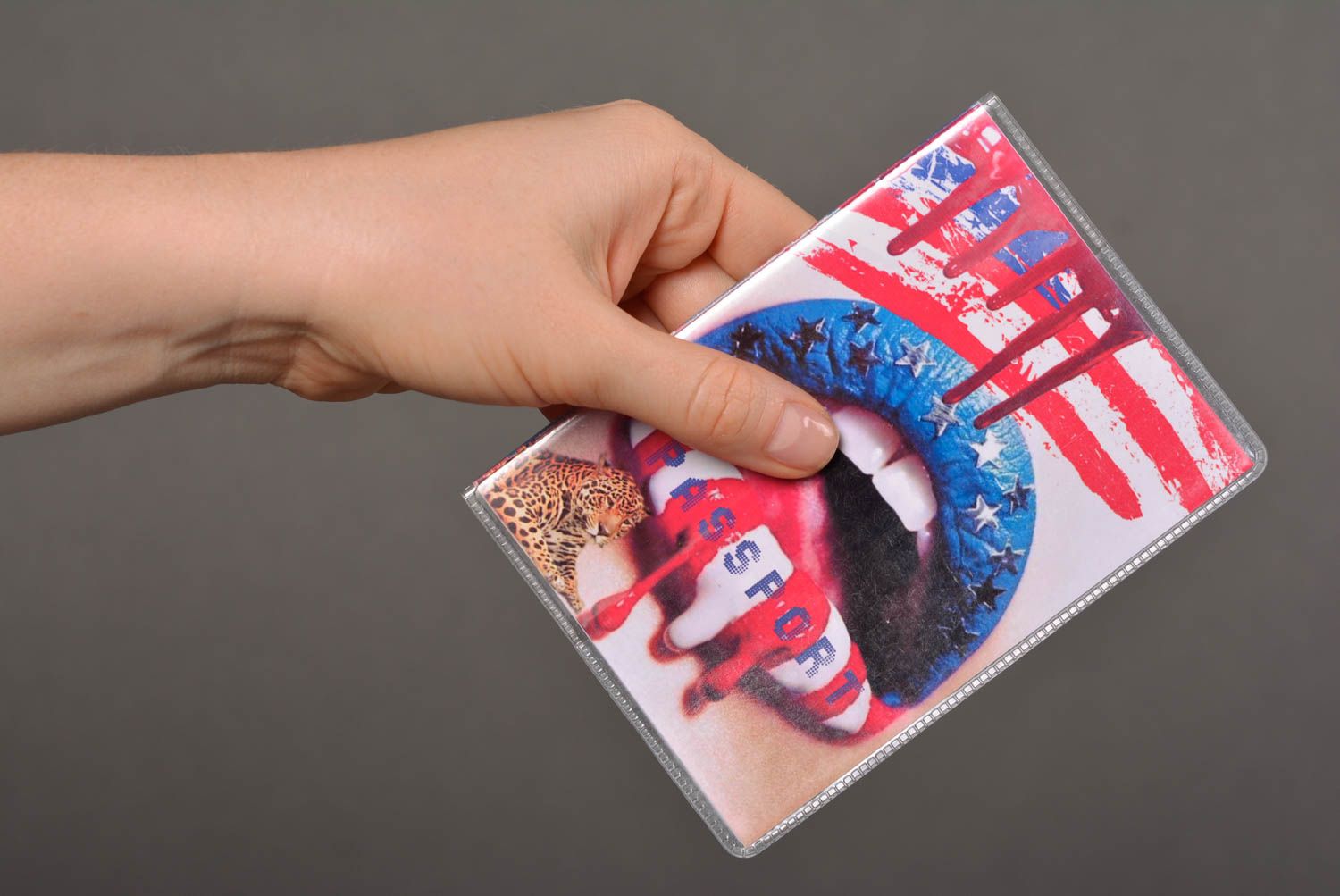 Pass Schutzhülle Handmade Umschläge quadratisch Ausweis Schutzhülle originell foto 4
