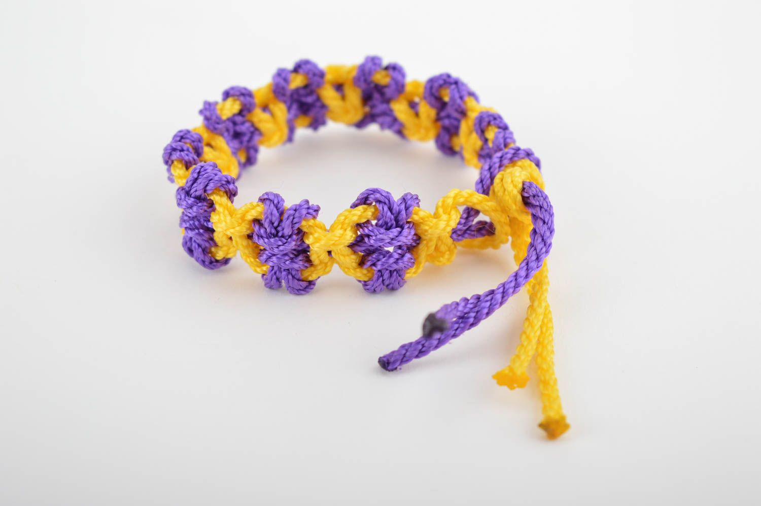 Stylish handmade bracelet designs woven cord bracelet artisan jewelry designs photo 3