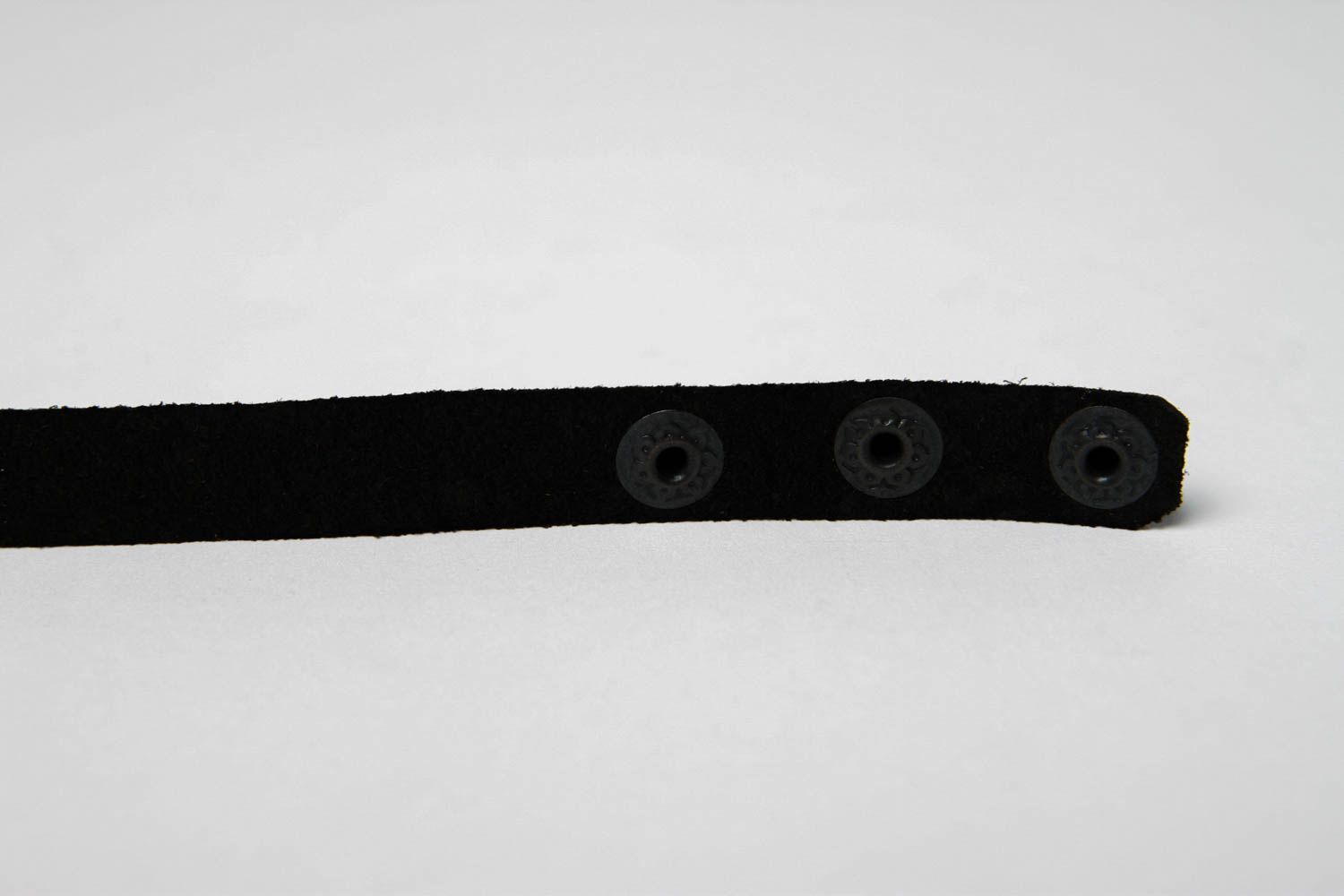 Handmade Designer Schmuck Leder Armband Accessoire für Frauen eng schwarz foto 5