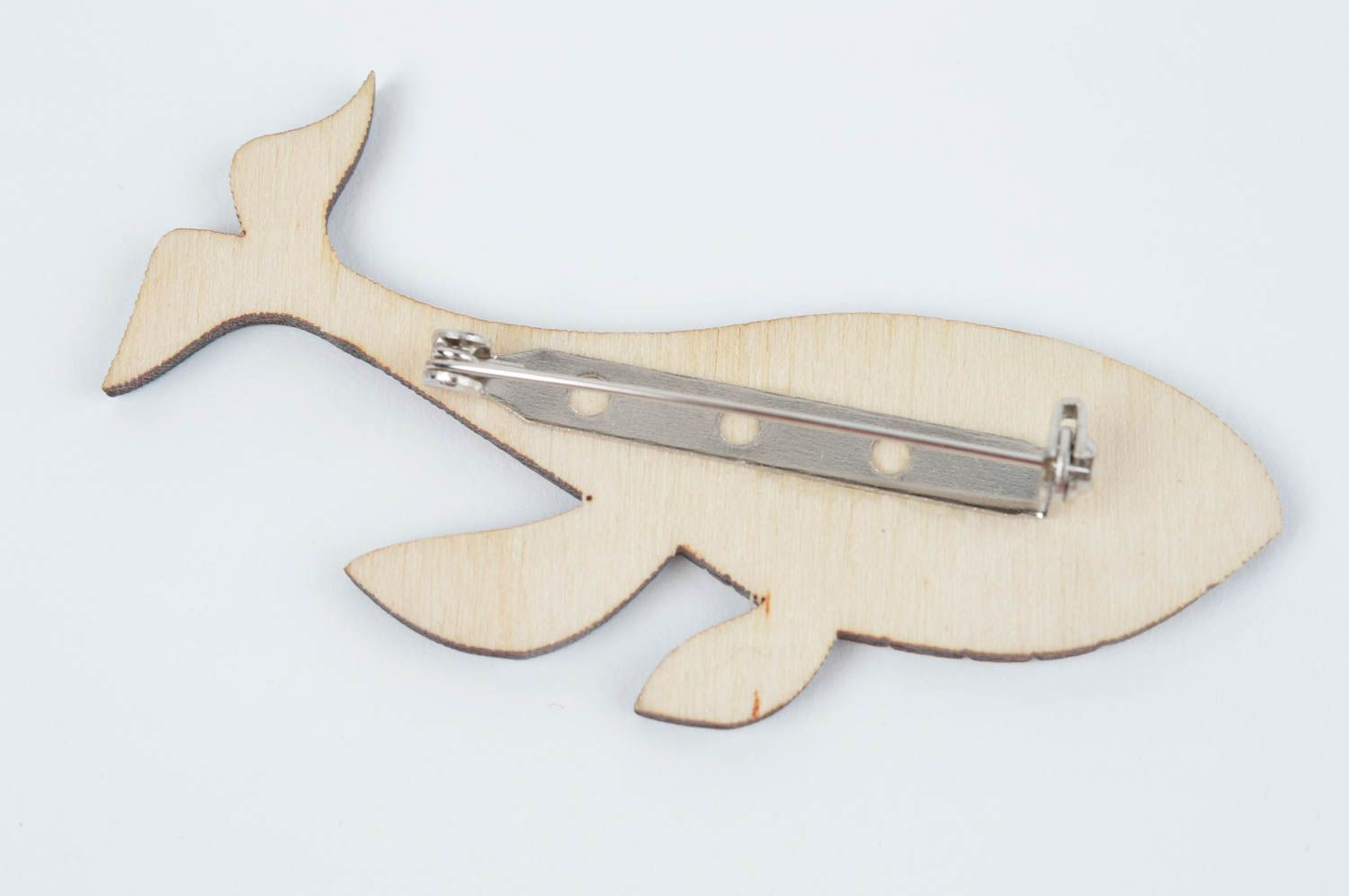 Handmade brooch wooden brooch designer accessory unusual gift for children photo 3