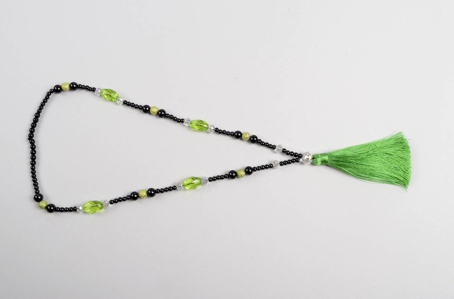 Handmade Stoff Halskette Designer Schmuck Halskette für Frauen aus Fäden foto 3