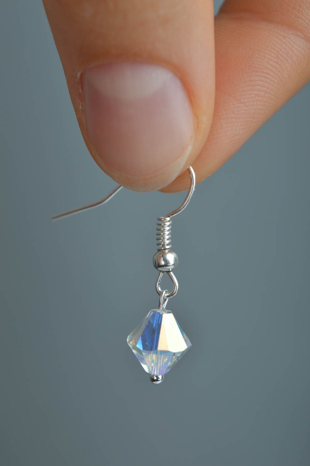 Pendientes de cristal bisutería hecha a mano regalo original para mujer joven  foto 5
