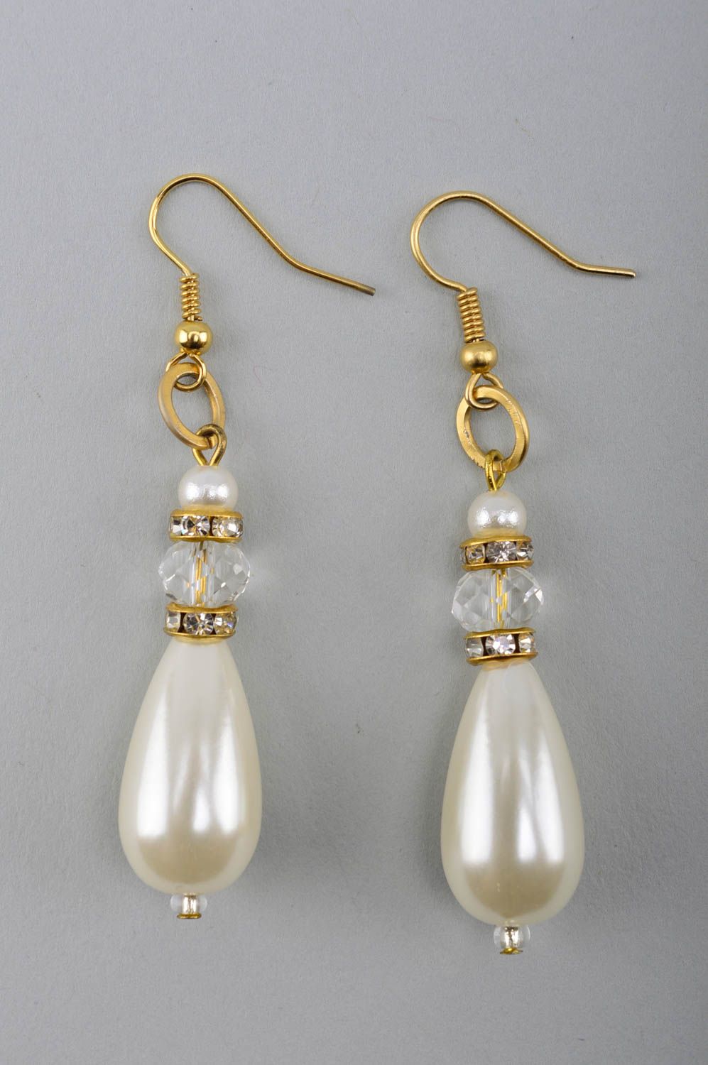 Beautiful handmade crystal earrings long beaded earrings cool jewelry designs photo 2
