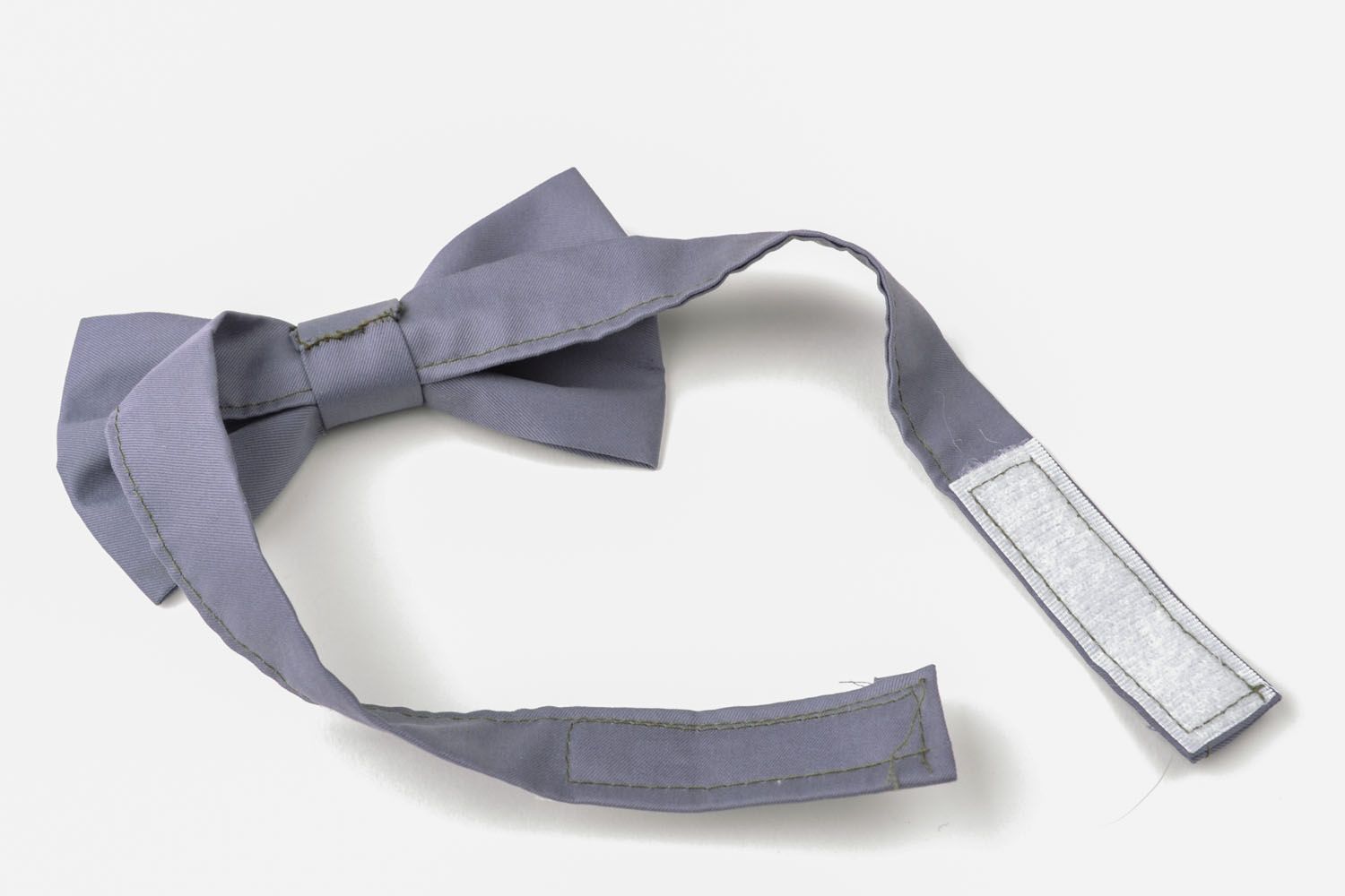 Серый галстук-бабочка для мужчины  фото 5