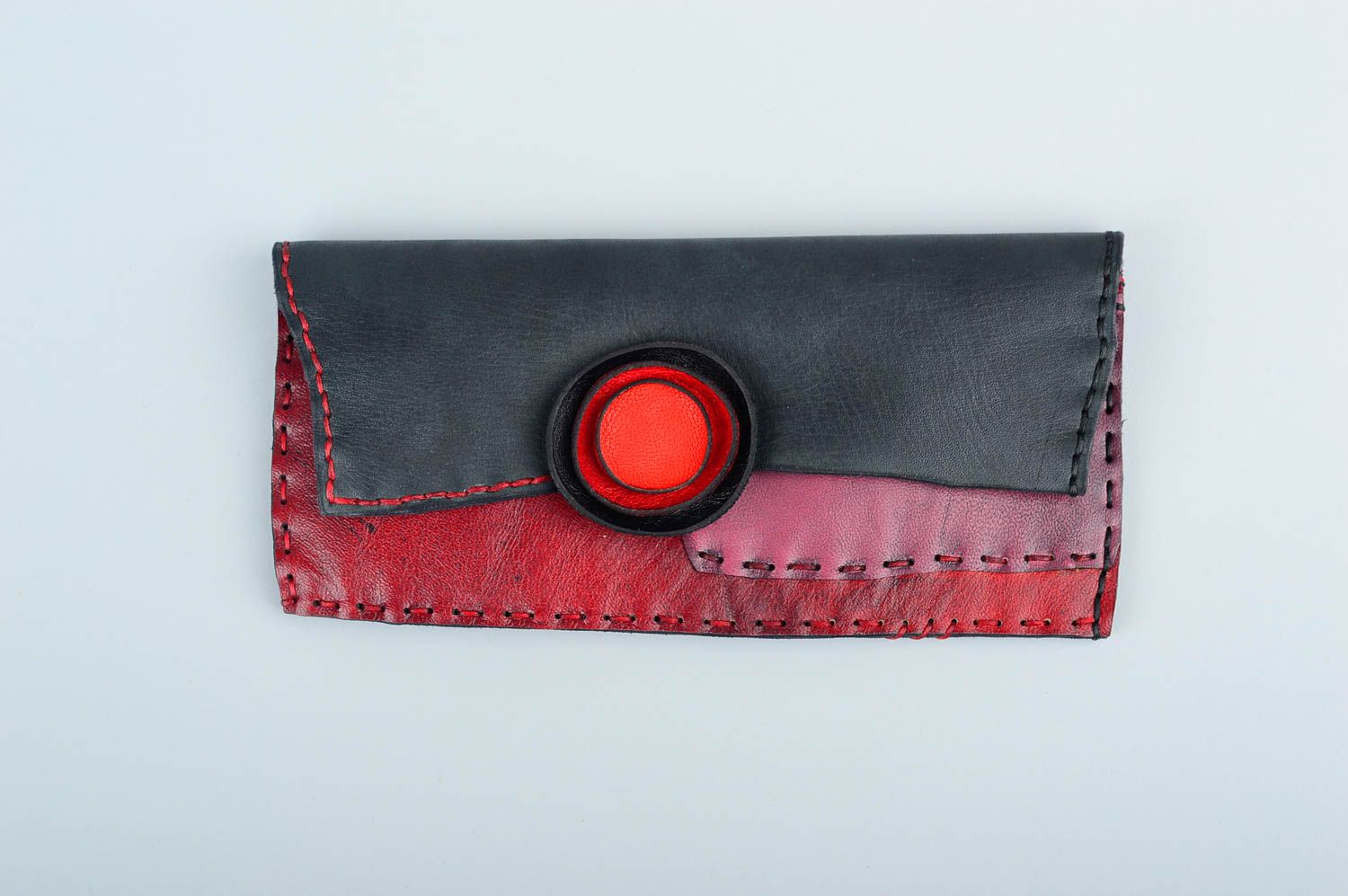 Handmade wallet bright leather accessory wallet made of leather design wallet photo 1