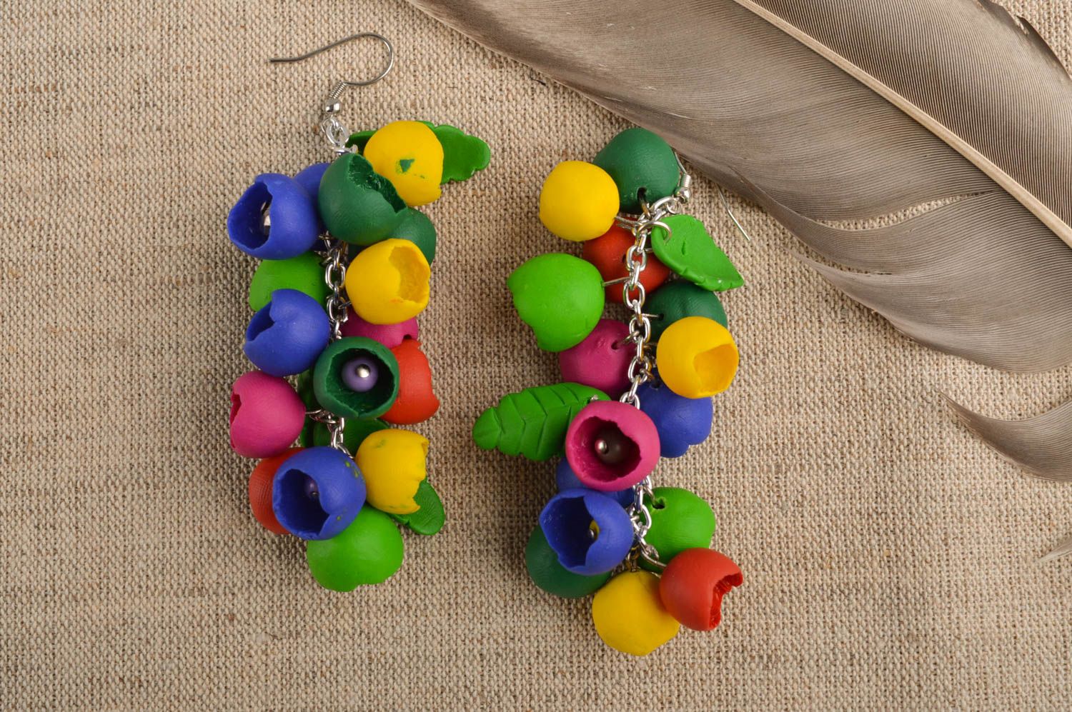 Handmade Ohrringe Designer Schmuck Accessoires für Frauen Damen Ohrringe schön foto 1