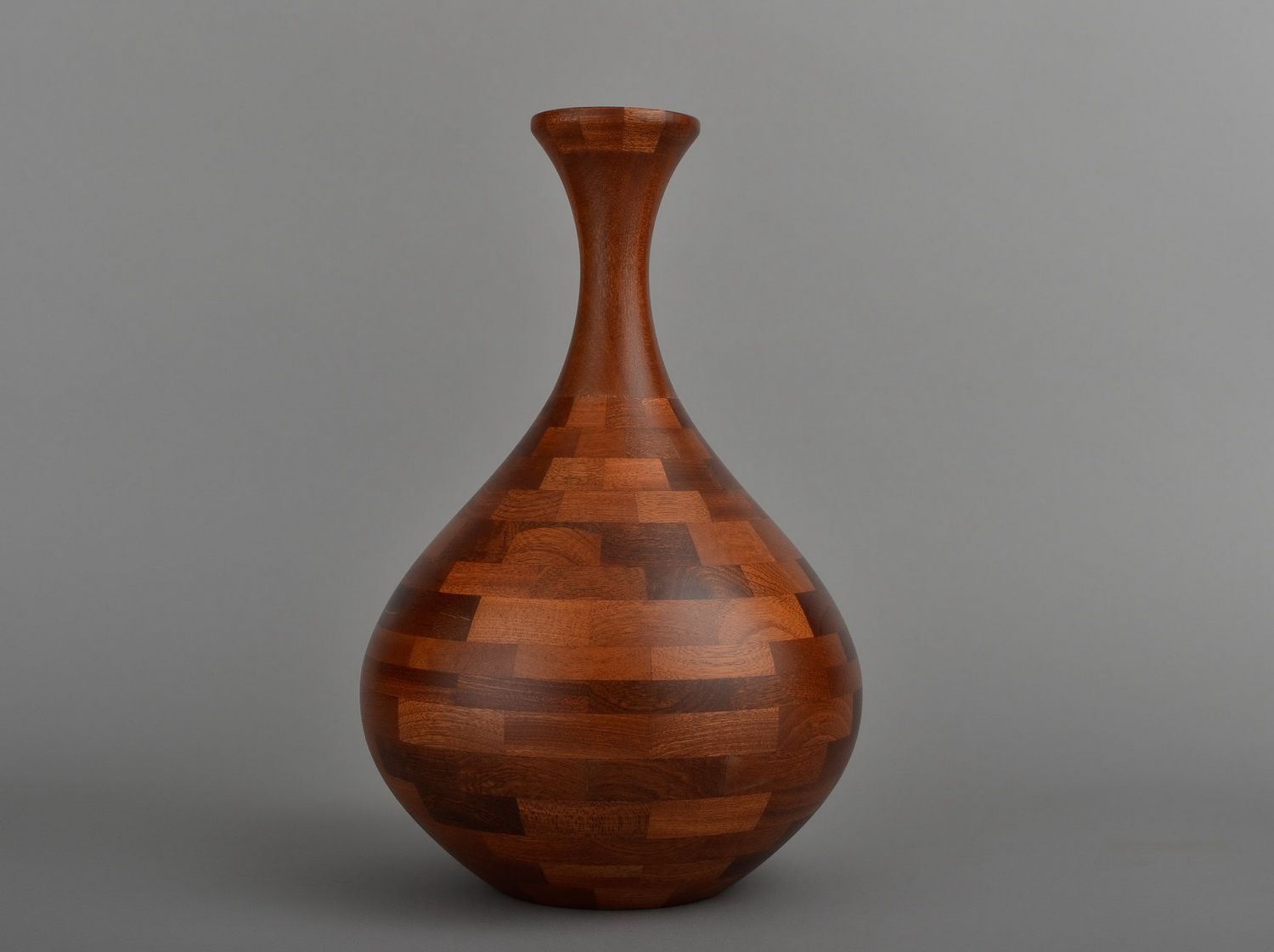 15 inches wooden wine carafe vase for home décor 3 lb photo 3