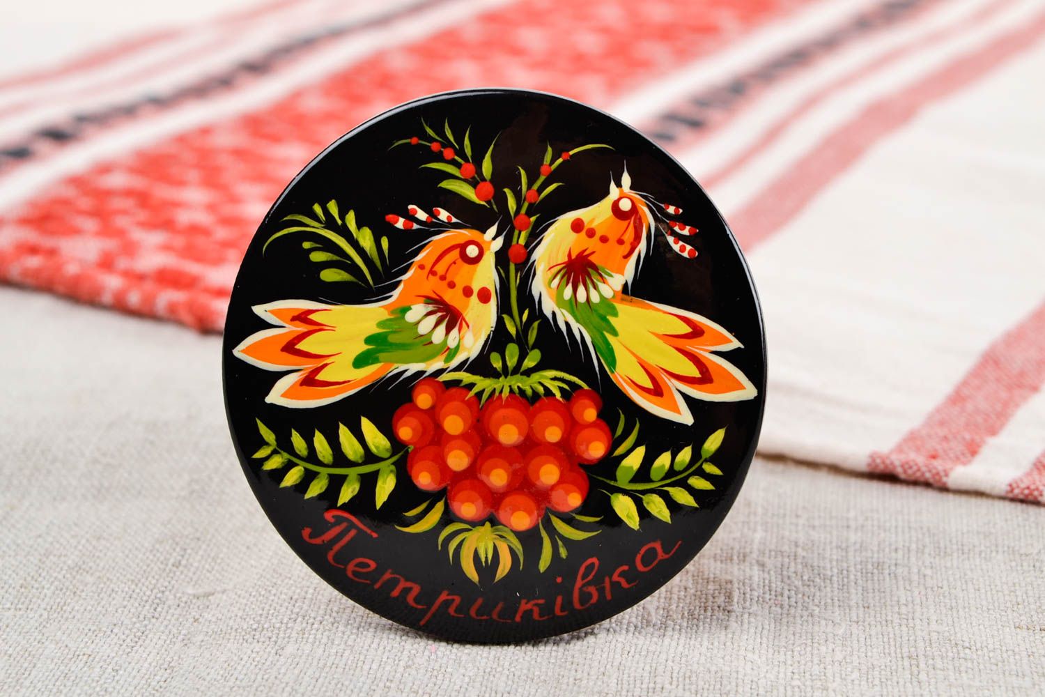 Handmade Deko für die Küche Wohn Accessoire Kühlschrank Magnet singende Vögel foto 1