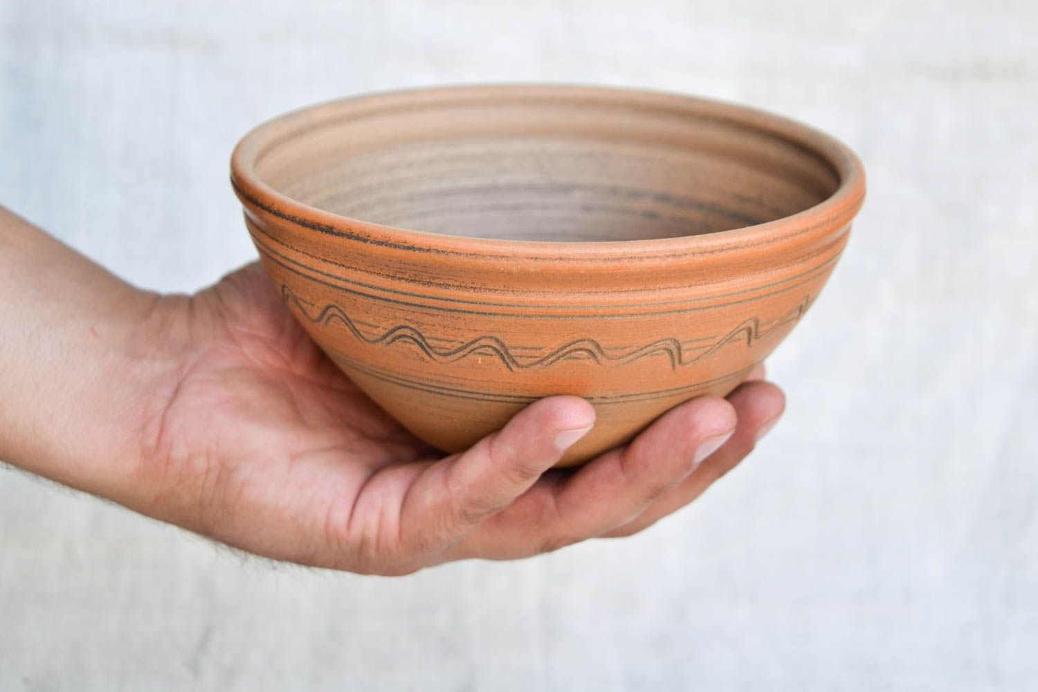 6 8 oz handmade ceramic Italian style cereal bowl 0,71 lb photo 2