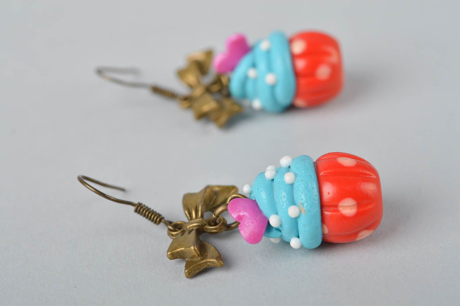 Stylish handmade plastic earrings polymer clay ideas beautiful jewellery photo 4