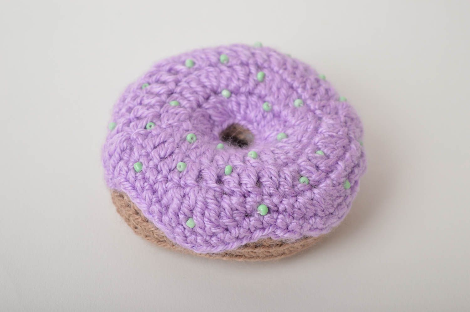Zubehör zum Nähen handmade Nadelkissen Cupcake schöne Deko aus Stoff in Lila foto 2