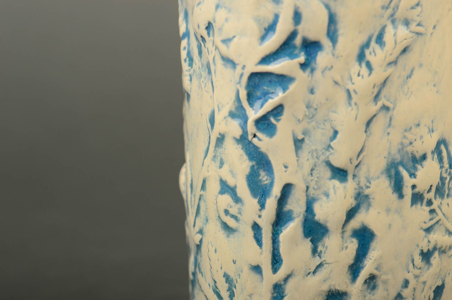Handgefertigt Becher aus Ton Keramik Geschirr Küchen Deko in Weiß schön foto 5
