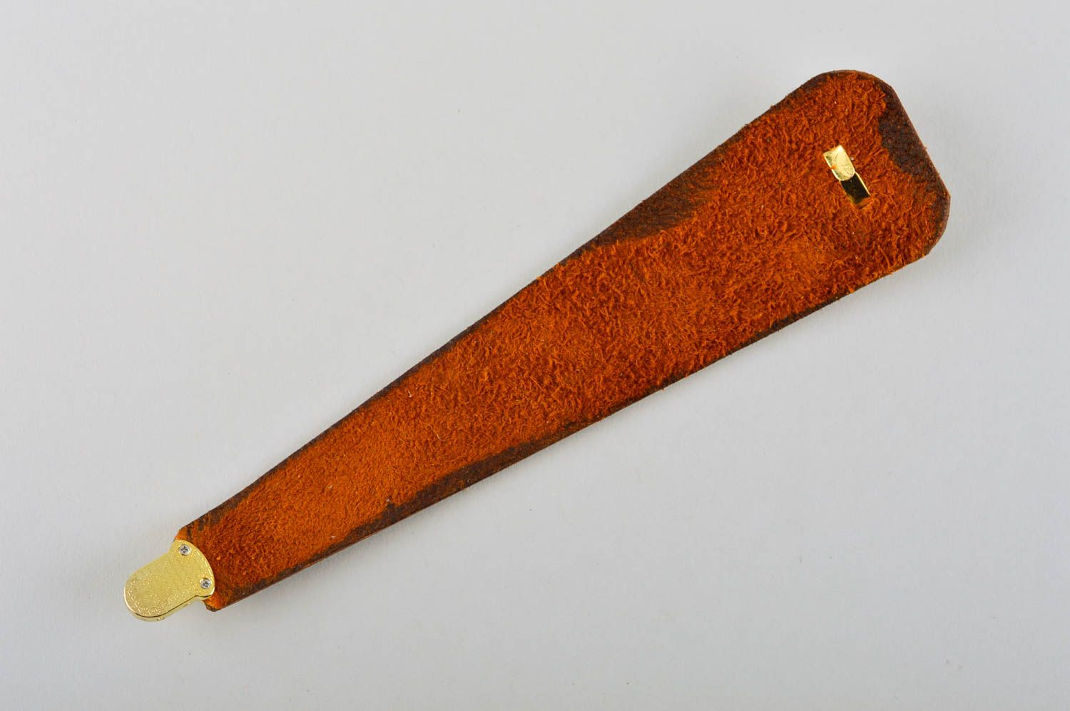 Кожаный браслет ручной работы браслет на руку коричневый украшение из кожи фото 5