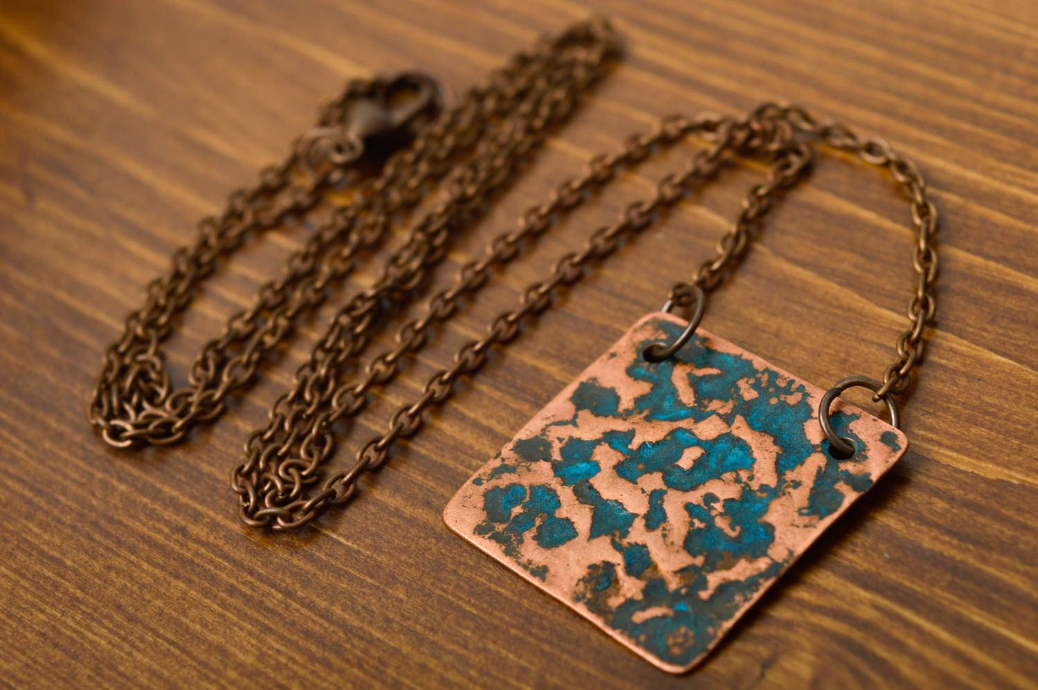 Handmade beautiful pendant unusual metal pendant stylish cute accessory photo 2