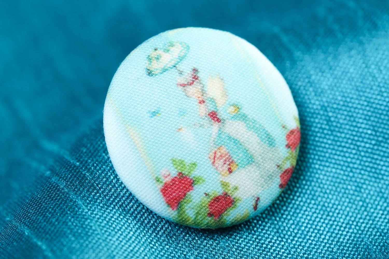 Handmade unusual plastic button stylish fittings for clothes cute accessories photo 1