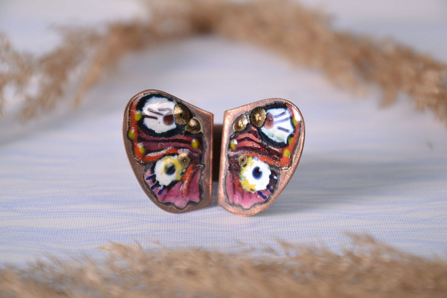 Copper ring Butterfly photo 2