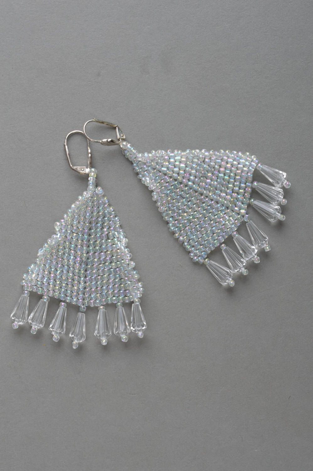 Drop earrings handmade beaded earrings designer accessories for women gift ideas photo 2