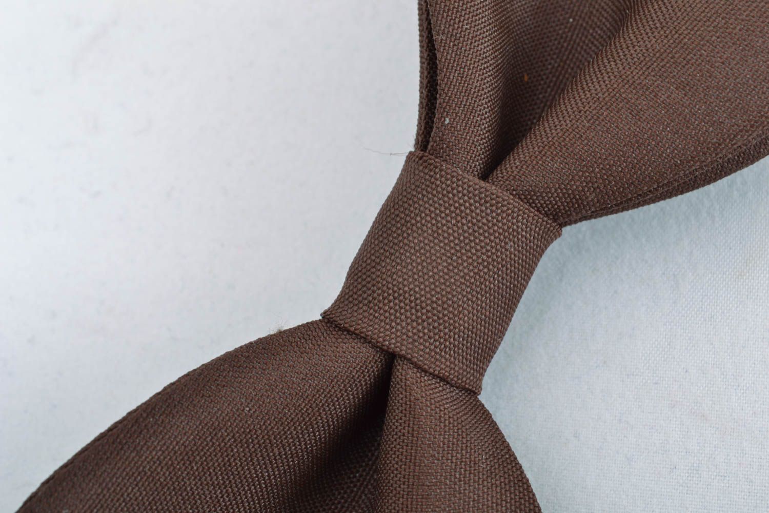 Unusual bow tie of brown color photo 3