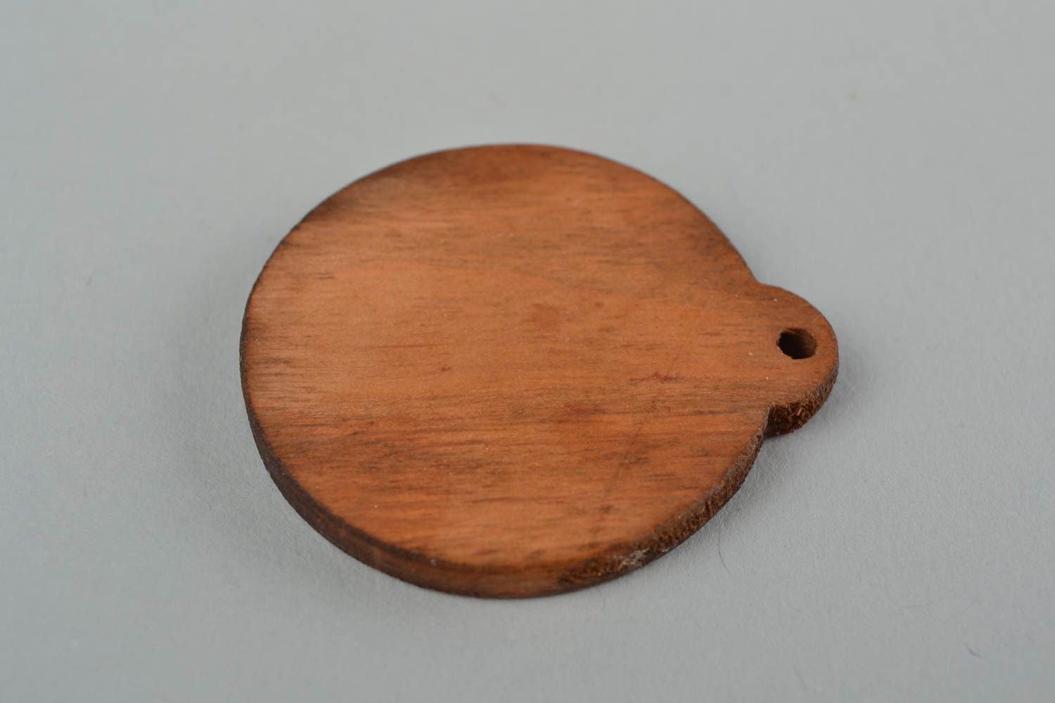 Handmade wooden talisman pendant Slavic charm wooden jewelry in ethnic style photo 5