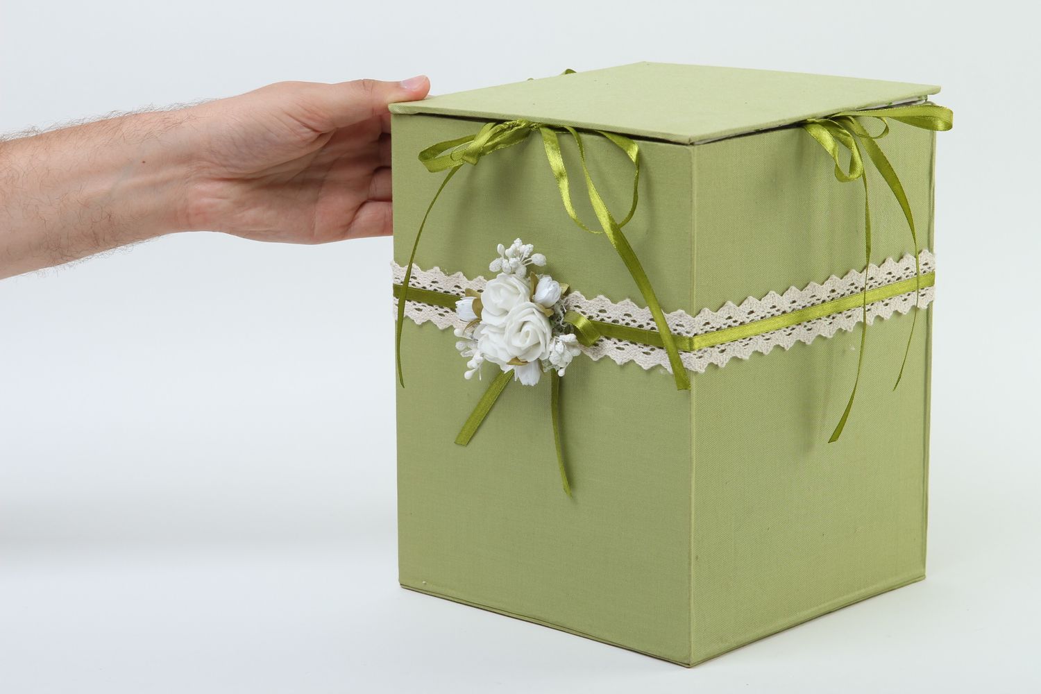 Caja decorada artesanal para dinero elemento decorativo de boda regalo original foto 5