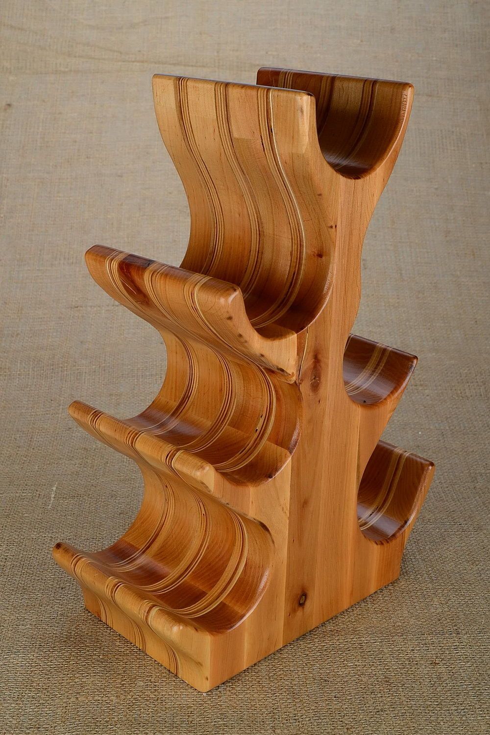 Wooden stand for bottles photo 1