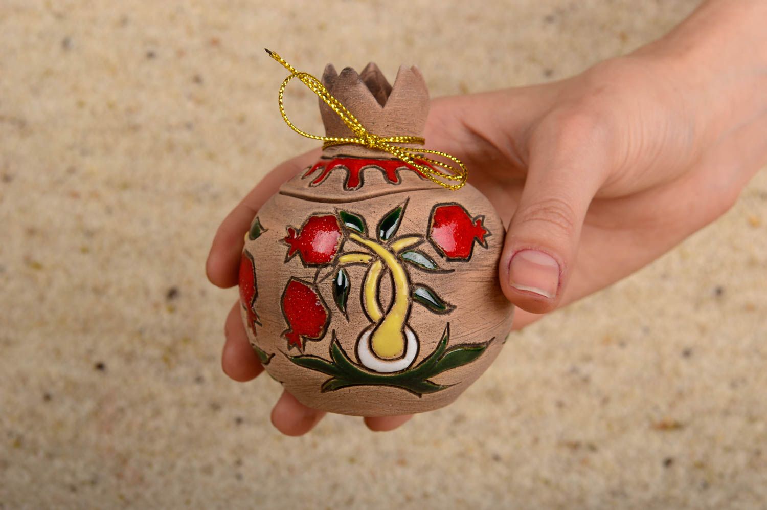 Joyero hecho a mano con forma de granada accesorio para mujer regalo original foto 5