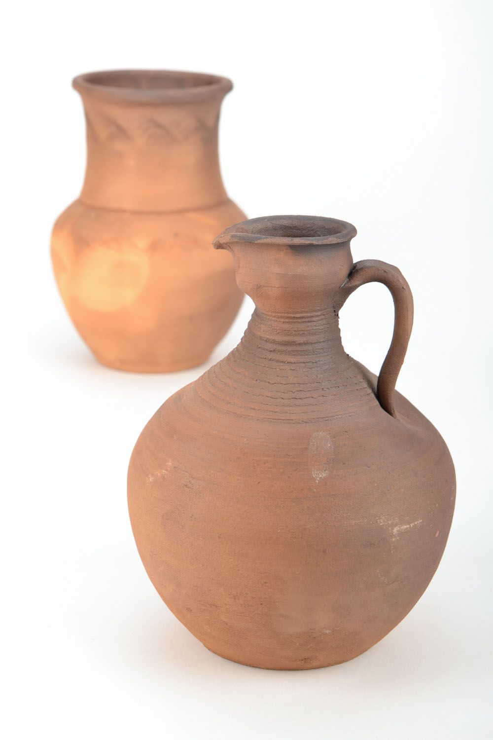 Brocca in ceramica fatta a mano contenitore per bevande utensili da cucina
 foto 1