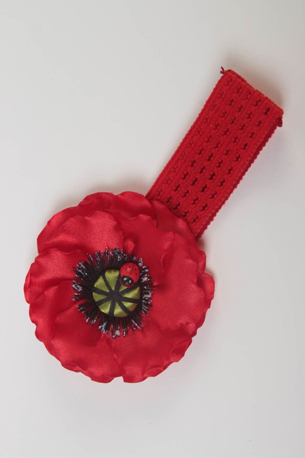 Handgemachter Schmuck Haarband mit Blumen Accessoires für Haare breites Haarband foto 2
