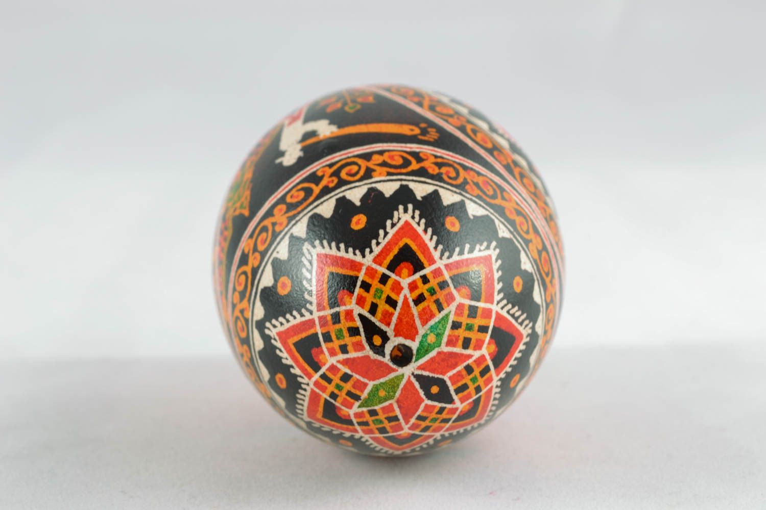 Easter painted egg with ornaments photo 3