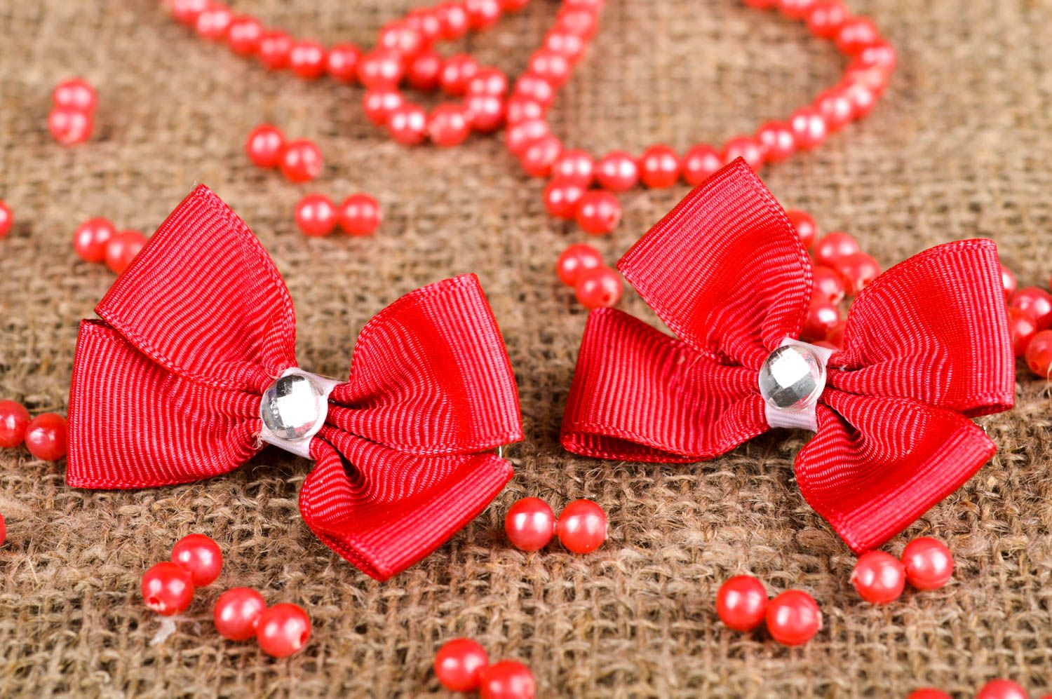 Pinzas de pelo artesanales de cintas accesorios para niñas regalos originales foto 1