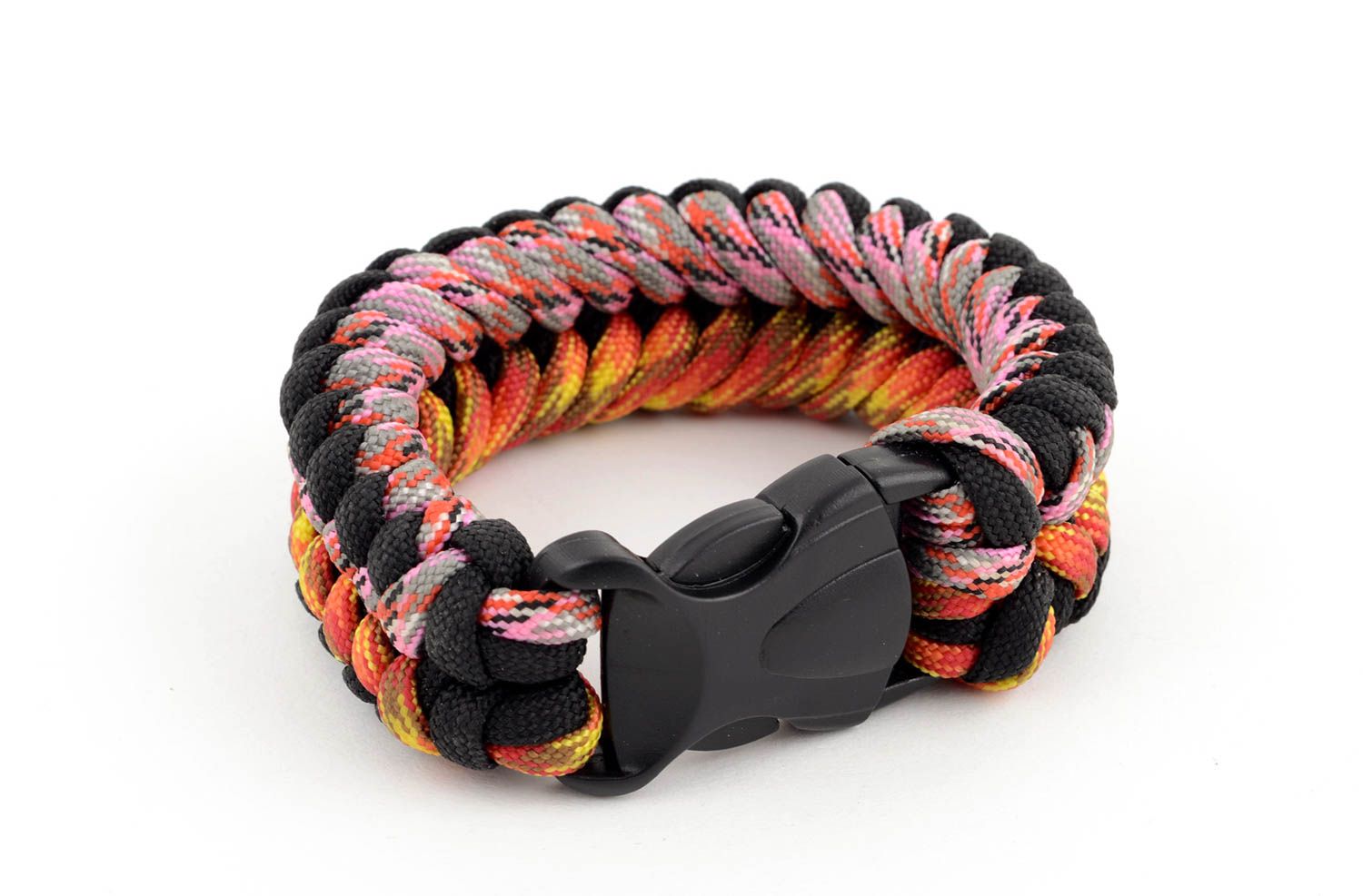 Paracord survival bracelet string bracelet hiking equipment travel supplies photo 2
