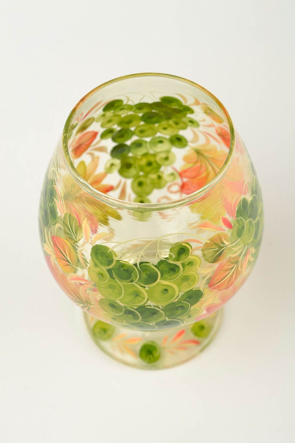 Copa para coñac hecha a mano decoración de interior copa de cristal decorada foto 4