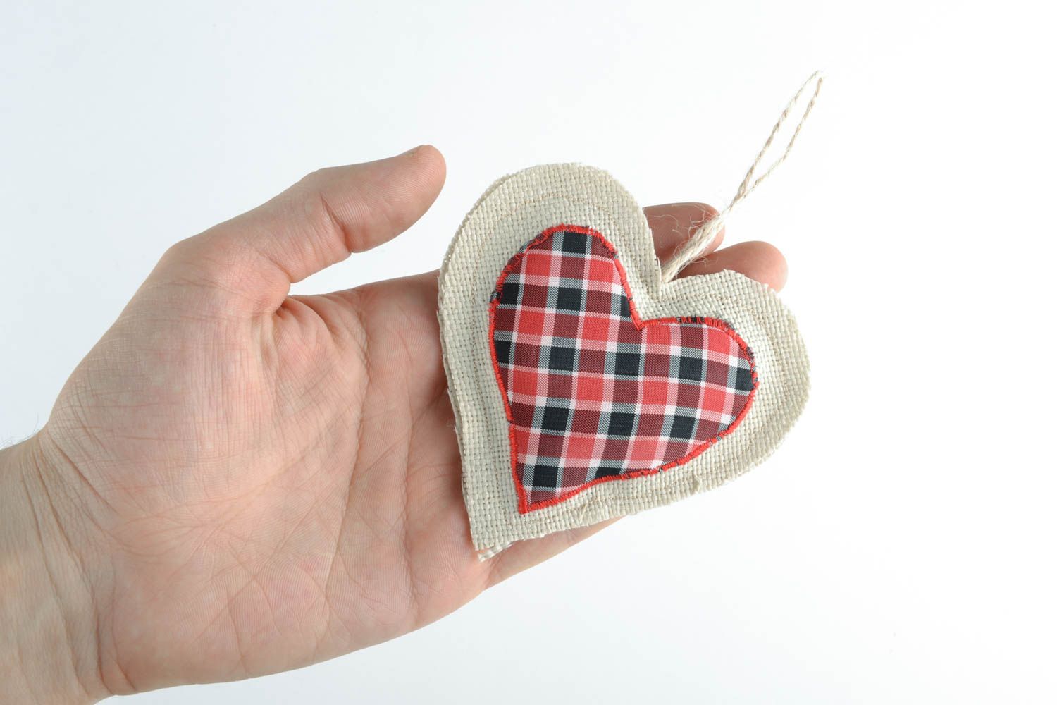 Мягкая игрушка с петелькой Сердце фото 5