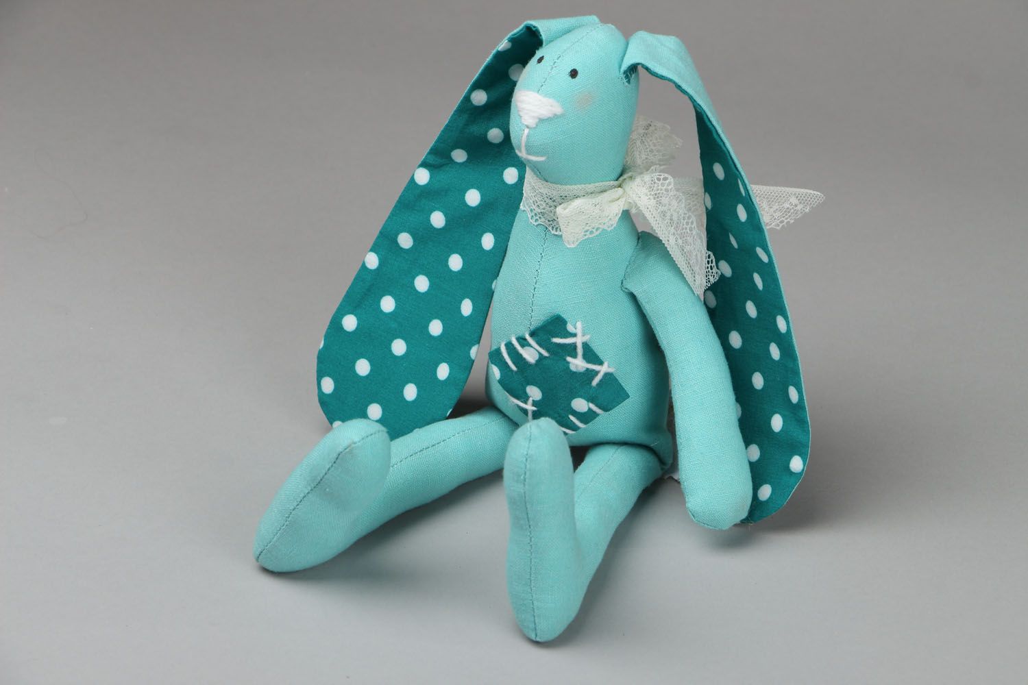Soft toy Ear-flapped Rabbit  photo 1