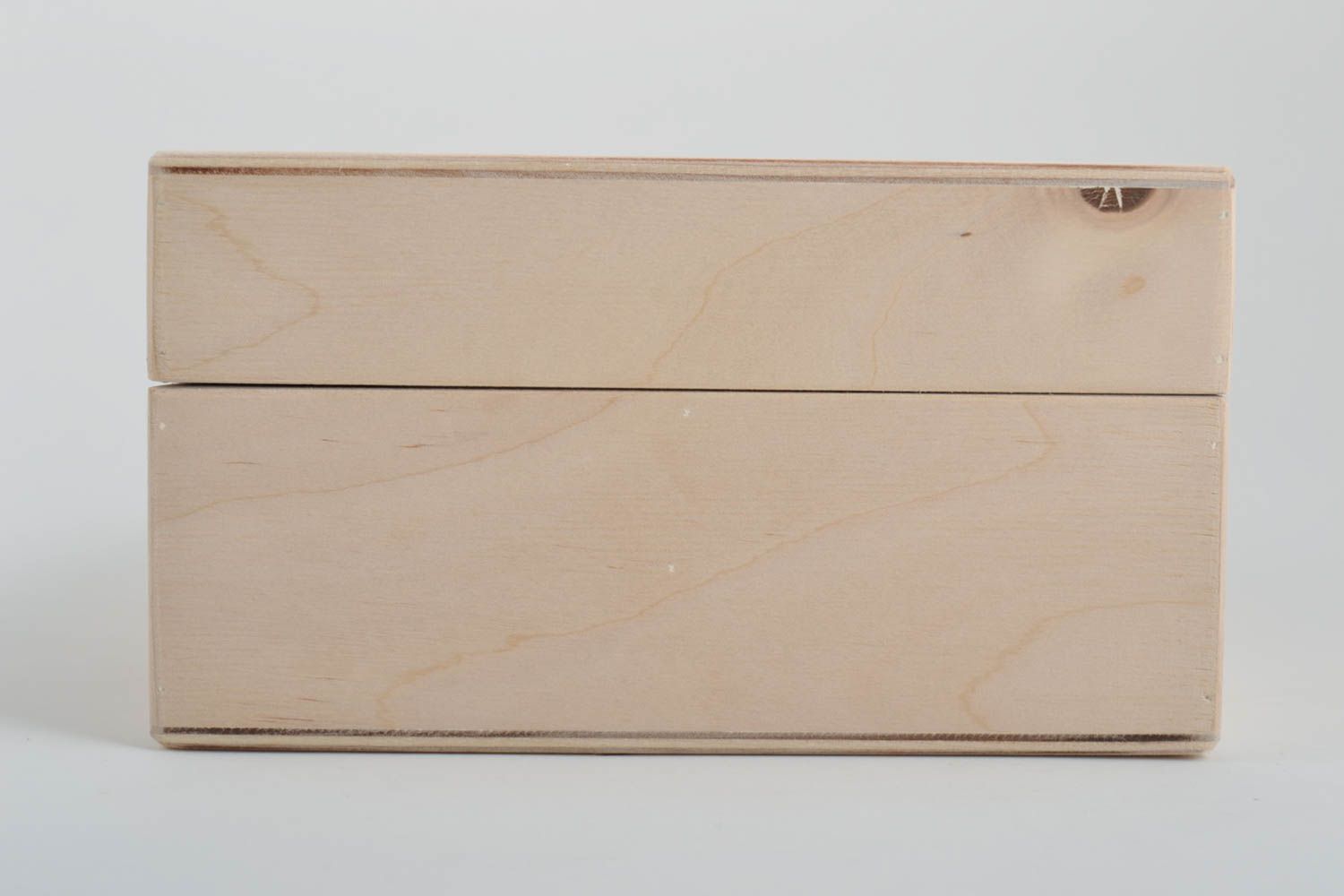Boîte compartimentée Coffret en bois fait main Boîte à décorer 6 compartiments photo 4