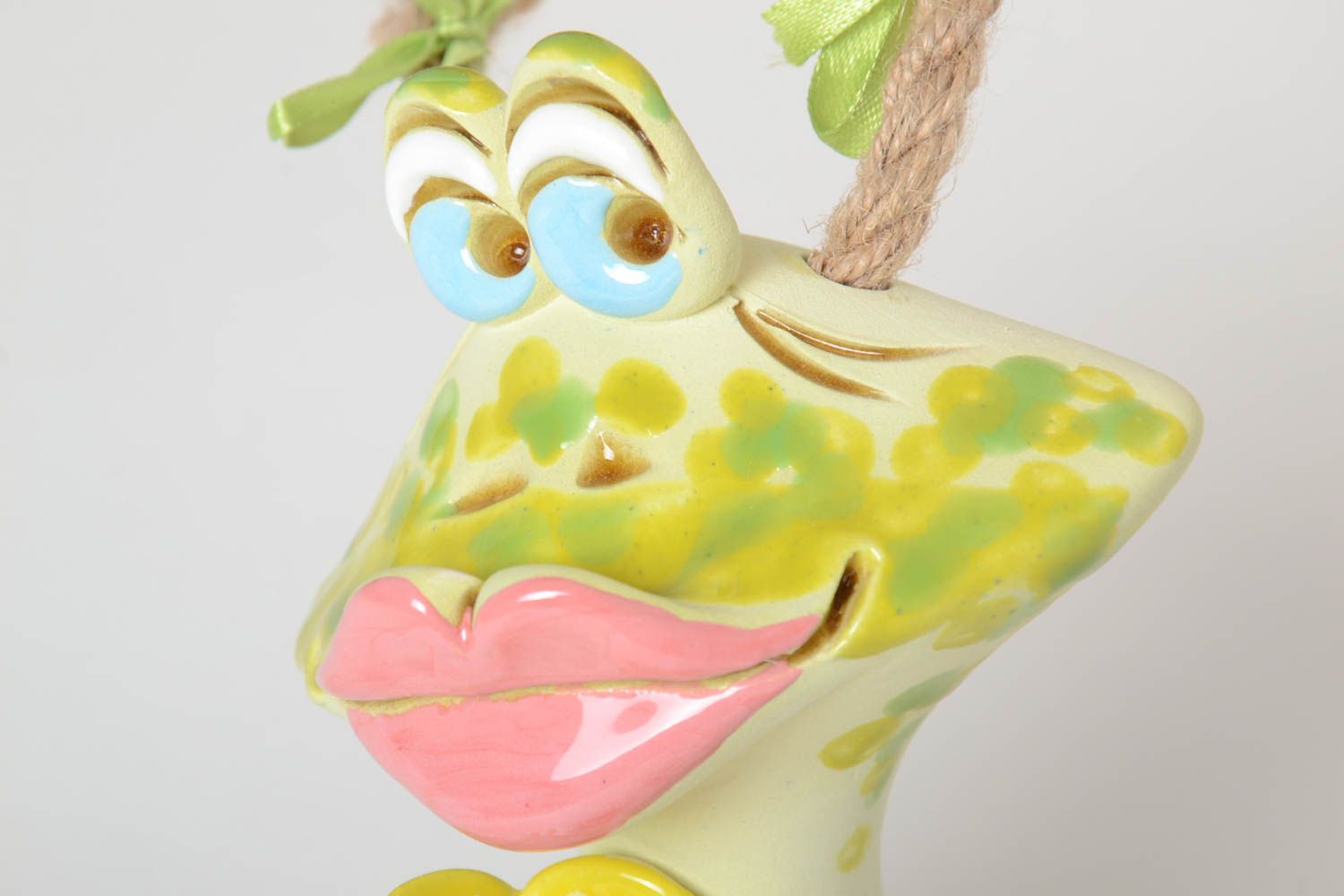 Handgemachte Keramik Spardose Frosch Geschenkidee für Kinder lustige Spardose  foto 3