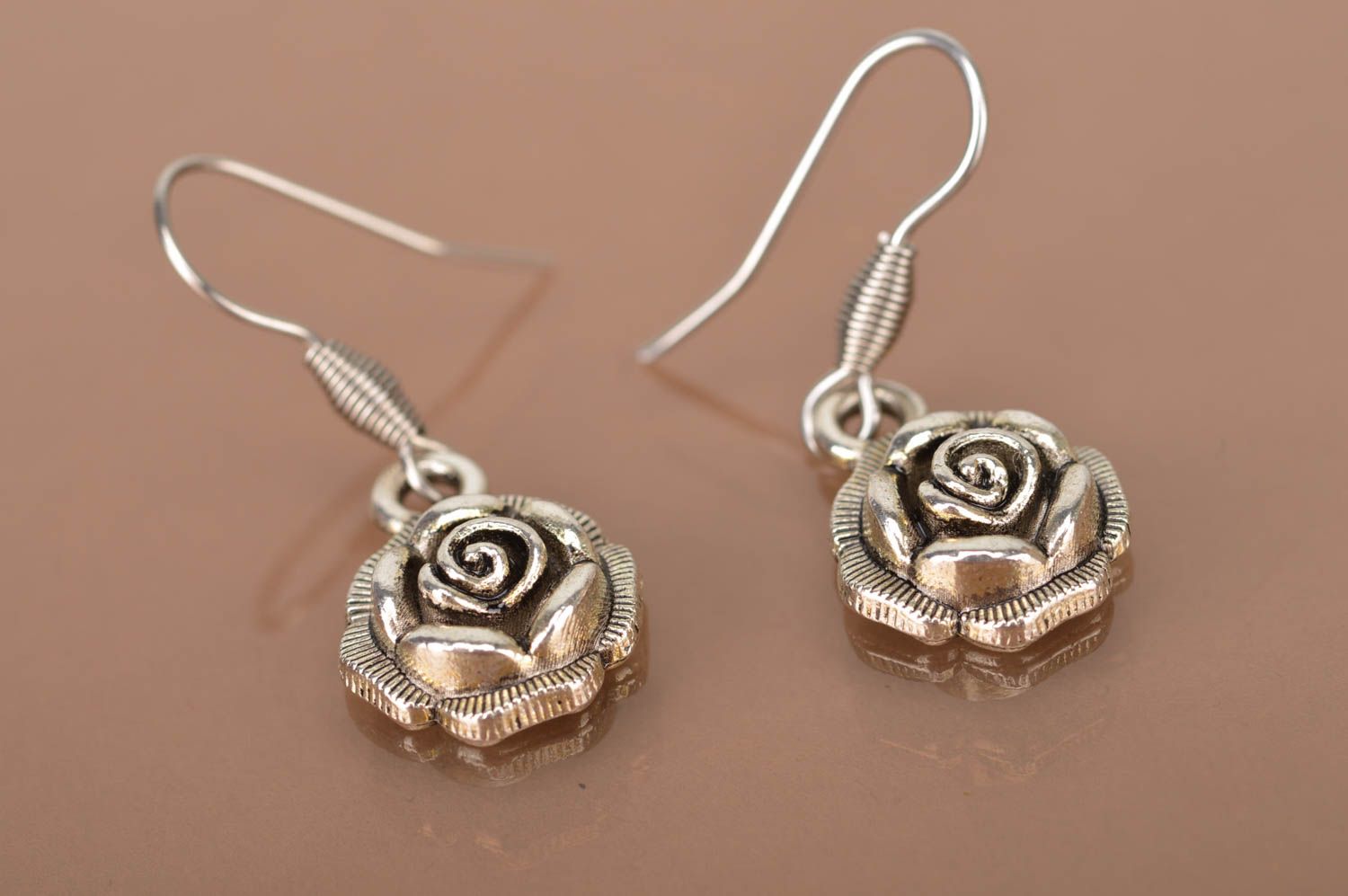 Designer handmade earrings stylish metal jewelry beautiful cute accessories photo 3