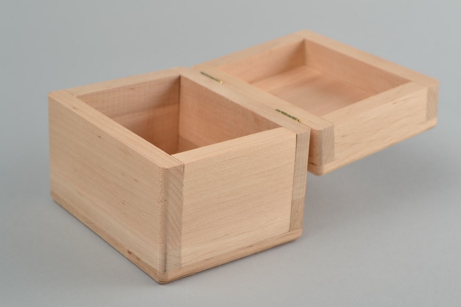 DIY small handmade wooden blank jewelry box eco friendly art supplies photo 4