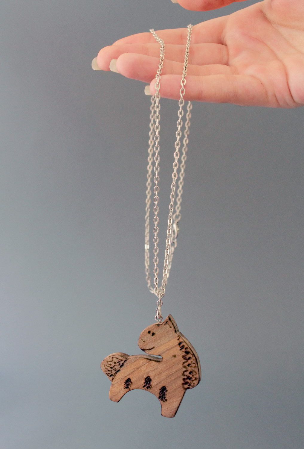 Wooden pendant Forest horse photo 5