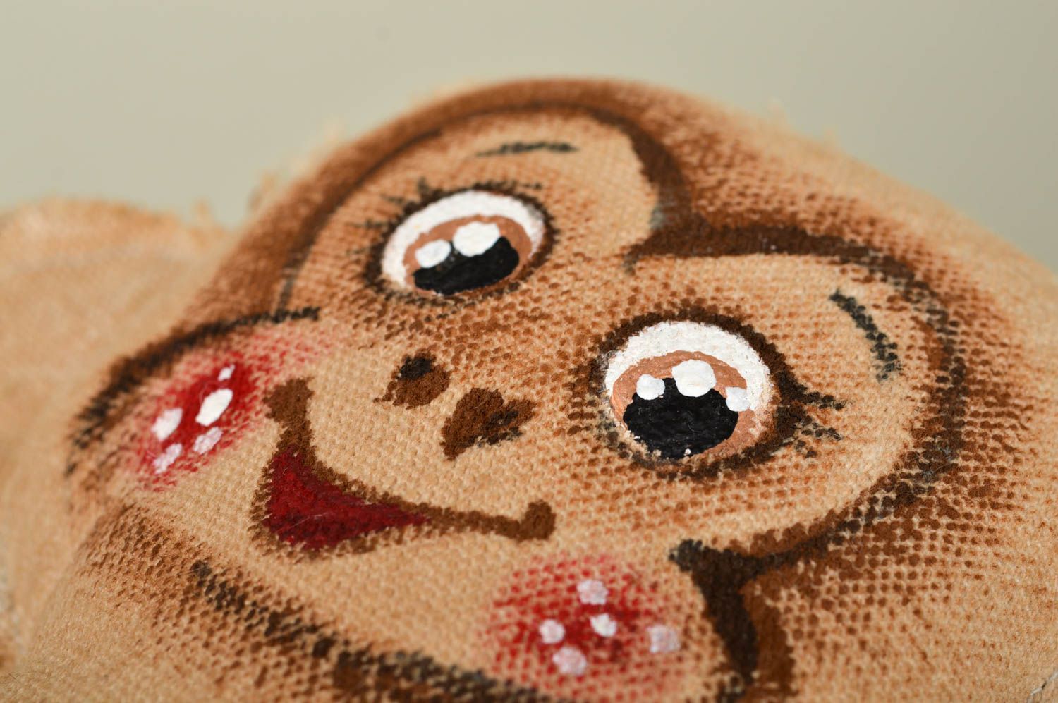 Geschenk für Kinder Plüsch Affe handmade Stoff Kuscheltier für Haus Interieur  foto 2