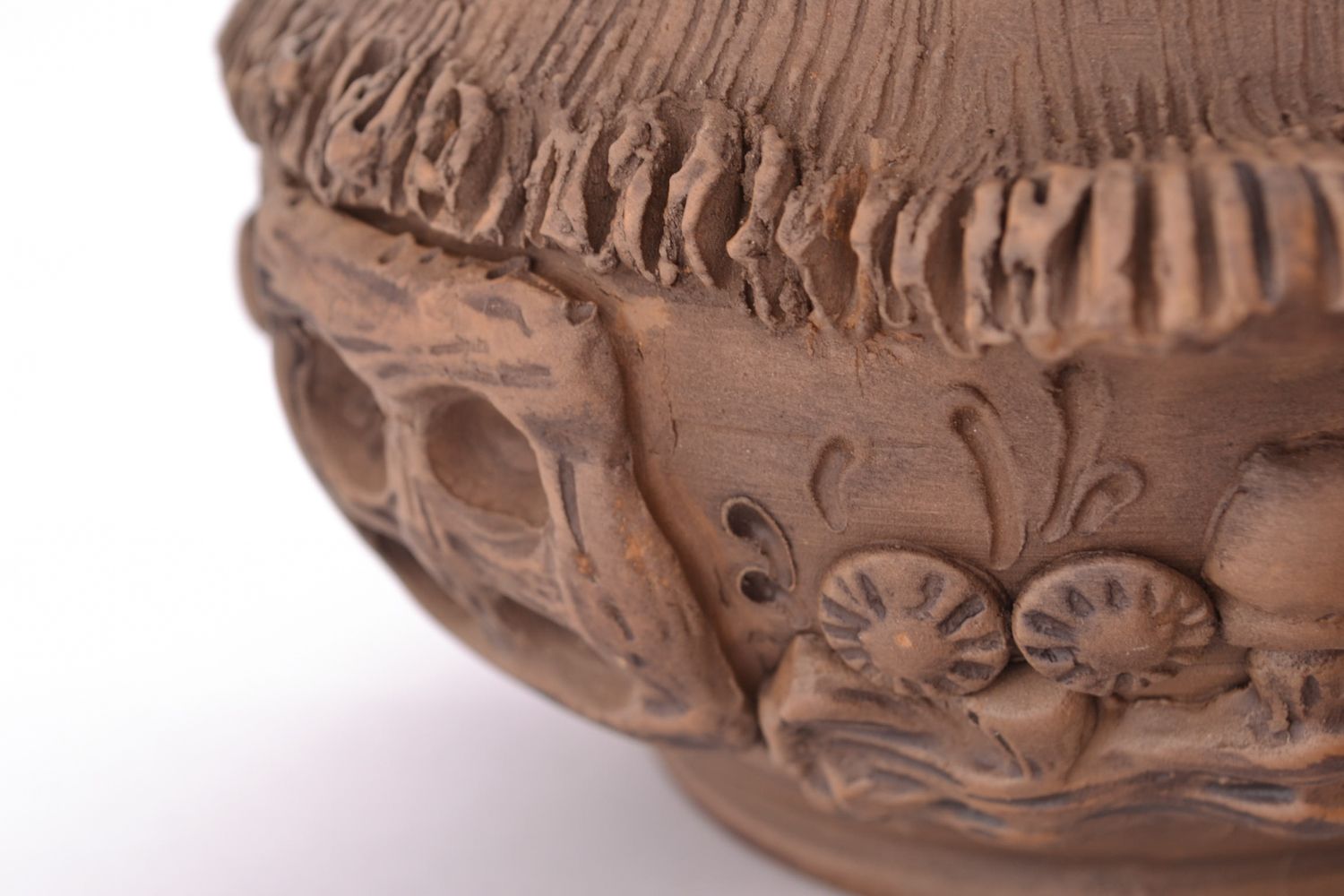 Ceramic pot kilned with milk photo 4