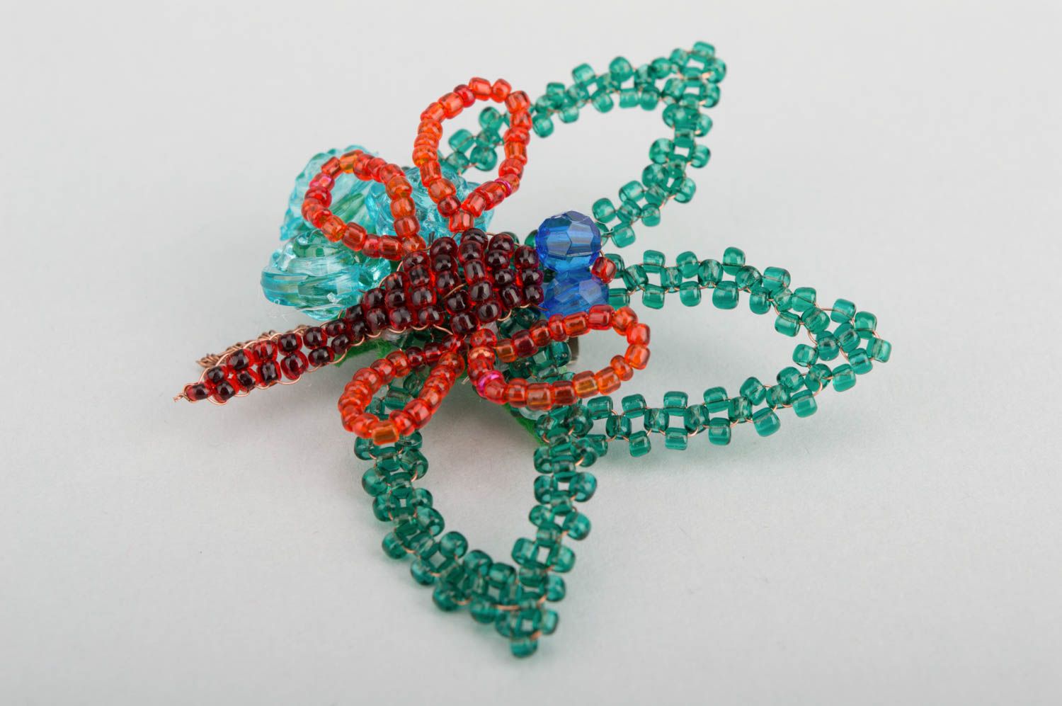 Unusual handmade beaded brooch accessories for girls beadwork ideas gift ideas photo 5